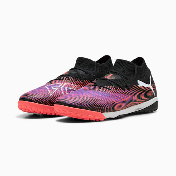 Chaussures de soccer à crampons FUTURE 8 PRO Cage Homme, PUMA Black-PUMA White-Glowing Red, extralarge